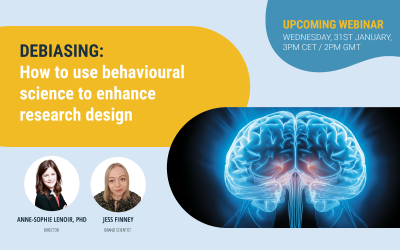 Watch our webinar – Debiasing: How to use behavioural science to enhance research design