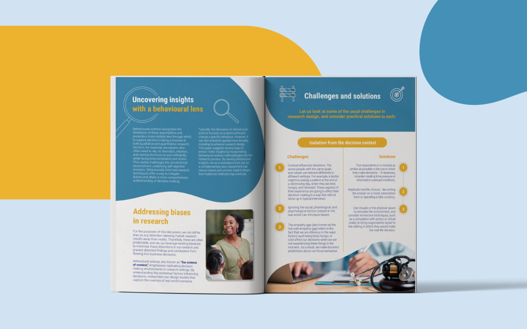 Debiasing: How to use behavioural science to enhance research design